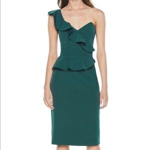One sleeve sheath dress